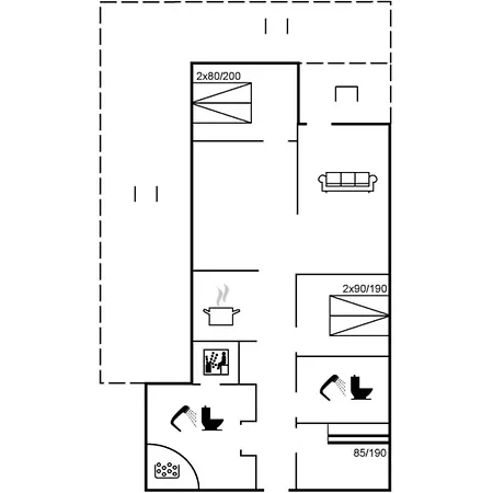 Сasa de vacaciones Aviaja - 12km From The Sea By Interhome Oksbøl
